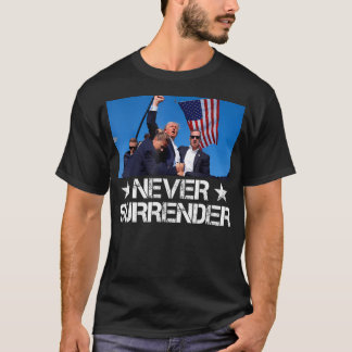 T-shirt Priez pour le président Trump de ne jamais abandon