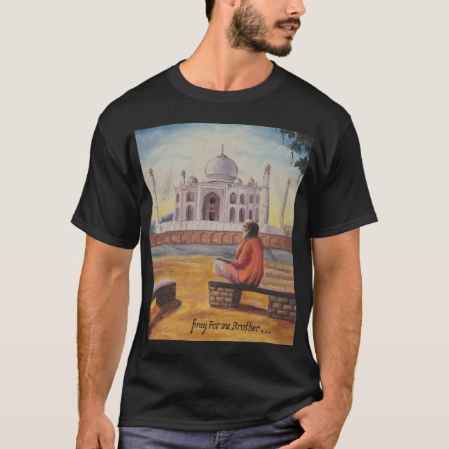 T-shirt Priez pour moi le frère (Devant)