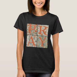 T-shirt Priez Wildflower Christian Jésus Automne Fall Reme