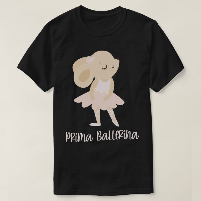 T-shirt Prima Ballerina Ballerina Jolie danseuse de ballet (Design devant)