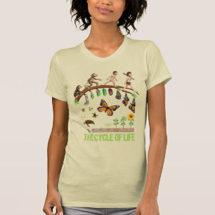T-shirt Primats d'évolution de la vie à équiper, papill