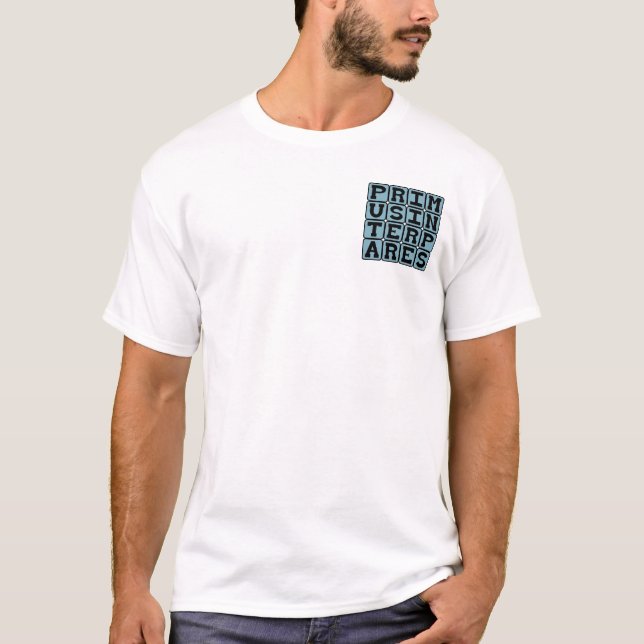 T-shirt Primus Inter Pares, Premier Parmi Ses Pairs (Devant)
