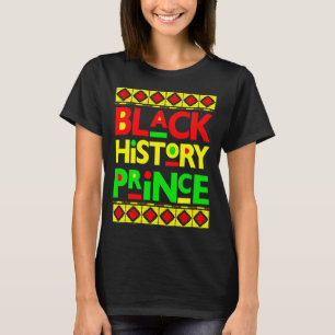 T-shirt Prince de l'histoire noire Melanin Boy Fils Bruh B