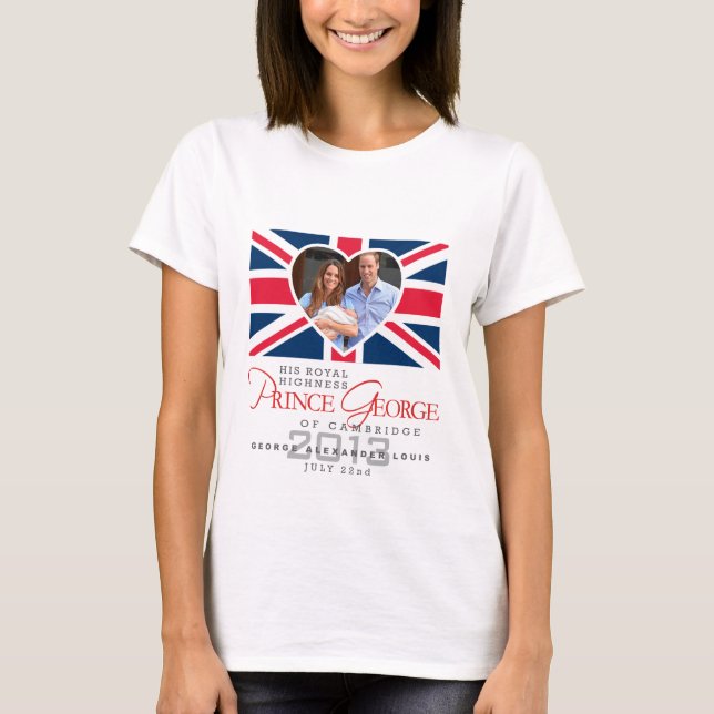 T-shirt Prince George - William et Kate (Devant)