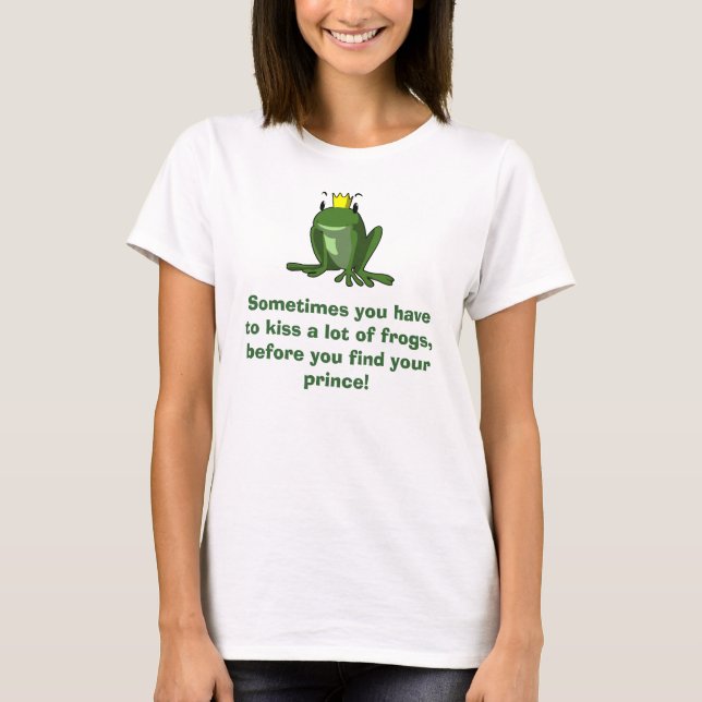 T-shirt Prince tee - shirt de grenouille pour une fille (Devant)