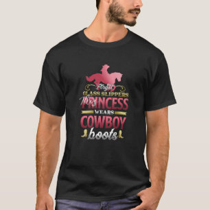 T-shirt Princess Cowboy Bottes Western Girls Funny Horse G