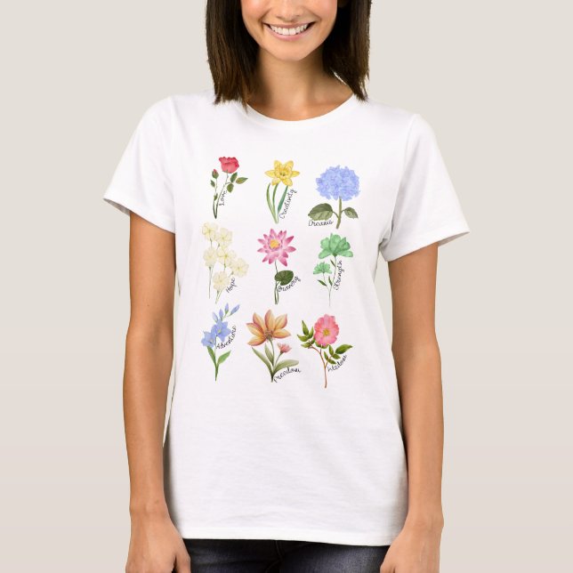 T-shirt Princess Flowers (Devant)