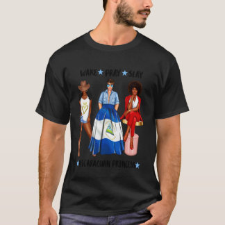 T-shirt Princesse Afro-Nicaraguayenne Patriotique Femmes N