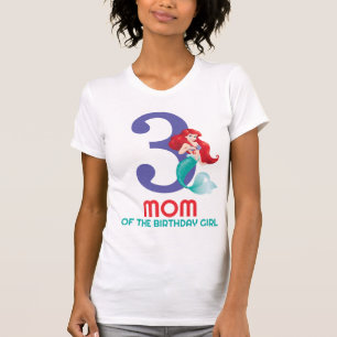 T-shirt Princesse Ariel Maman de la fille d'anniversaire
