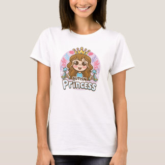 T-Shirt Princesse Autisme - Mignonne Empower Autis