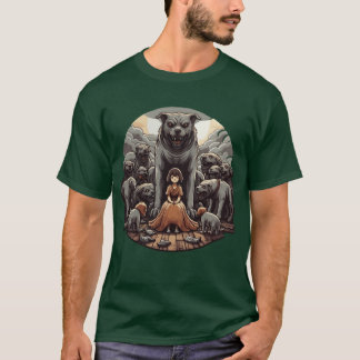 T-shirt Princesse des Chiens Féraux ami garçon