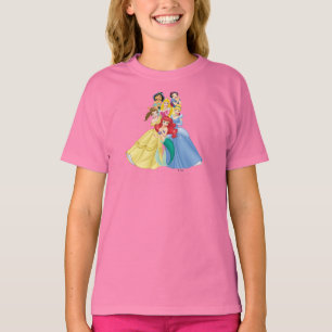 T-shirt Princesse Disney Tenir la main à la face
