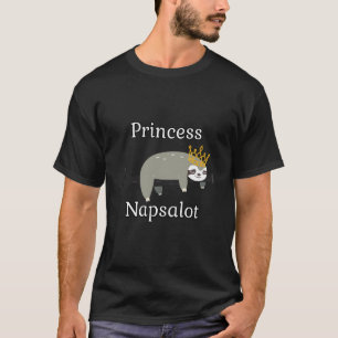 T-shirt Princesse Drôle NapsAlot Filles Faisant la Sieste