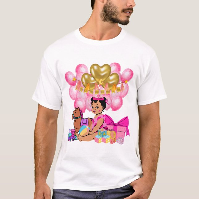 T-shirt Princesse en rose (Devant)
