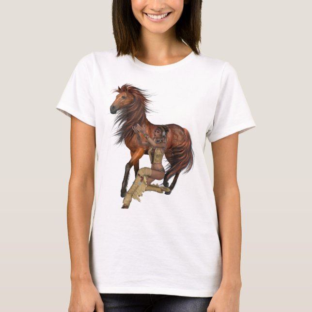 T-shirt Princesse et Chemise du cheval amérindien (Devant)