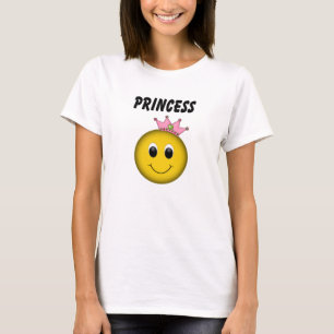 T-shirt Princesse face avec couronne