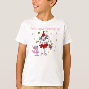 T-shirt Princesse féerique 4ème anniversaire