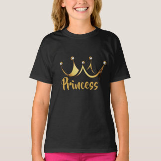 T-shirt Princesse Gold Crown