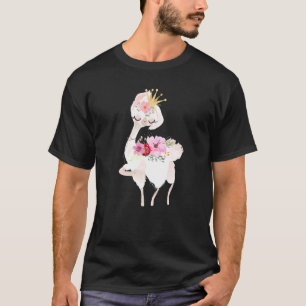 T-shirt Princesse Llama Alpaca Garçon fille enfants