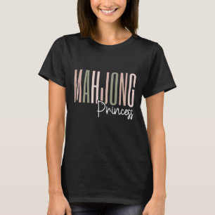 T-shirt princesse Mahjong Funny mahjong