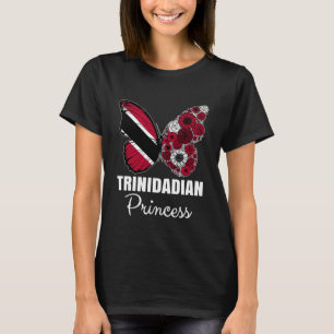 T-shirt Princesse trinidadienne Papillon Racines Fierté Tr