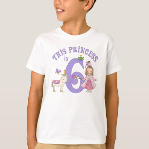 T-shirt Princesse Unicorne 6e anniversaire