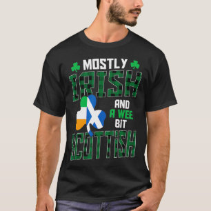 T-shirt Principalement Irlandais Et Un Weit Un Peu Écossai