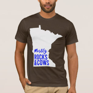 T-shirt Principalement rochers et vaches drôle Minnesota