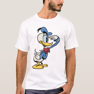T-shirt Principaux raccourcis Mickey Donald Duck Salute