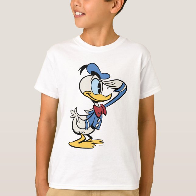 T-shirt Principaux raccourcis Mickey | Donald Duck Salute (Devant)