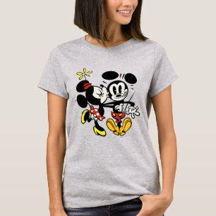 T-shirt Principaux raccourcis Mickey   Minnie Kissing Mick