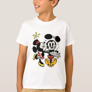 T-shirt Principaux raccourcis Mickey   Minnie Kissing Mick
