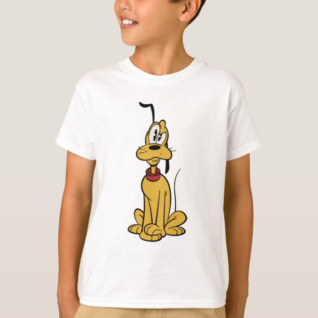 T-shirt Principaux raccourcis Mickey | Pluto (Devant)