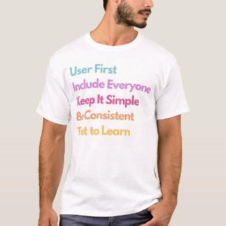T-shirt Principes de l'expérience