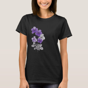 T-shirt Printemps 27 fleurs, dessin à trait, minimaliste,