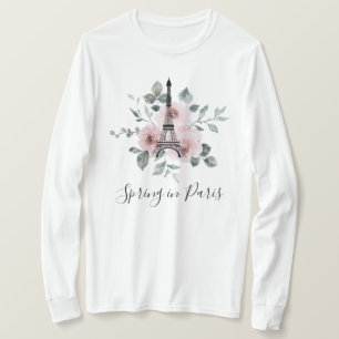 T-shirt Printemps à Paris - Voyage pour filles