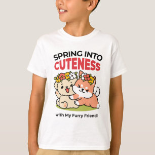 T-shirt Printemps dans la laideur - Illustration de chien