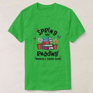 T-shirt Printemps Dans La Lecture De Brenda K Davies Livre