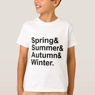 T-shirt Printemps Été Automne Hiver   Quatre Saisons