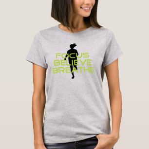 T-shirt Printemps vert Focus Croire Respire
