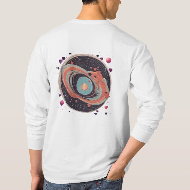 T-shirt 💖 🌠 "Pris dans ton orbite" (Dos)