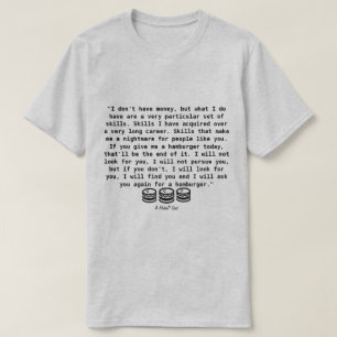 T-shirt PRISE avec hamburgers - Une chemise MisterP
