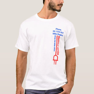 T-shirt Prise d'alimentation électrique mobile simple