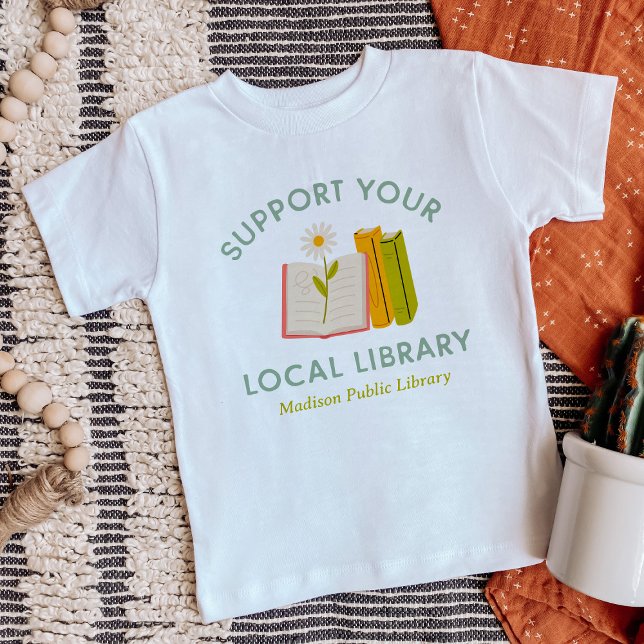 T-shirt Prise en charge de votre bibliothèque locale perso (Créateur téléchargé)
