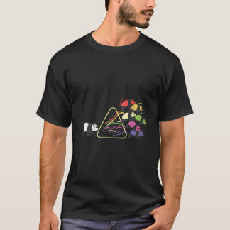 T-shirt Prism Panda Philosophy Rainbow Triangular Prism Sc