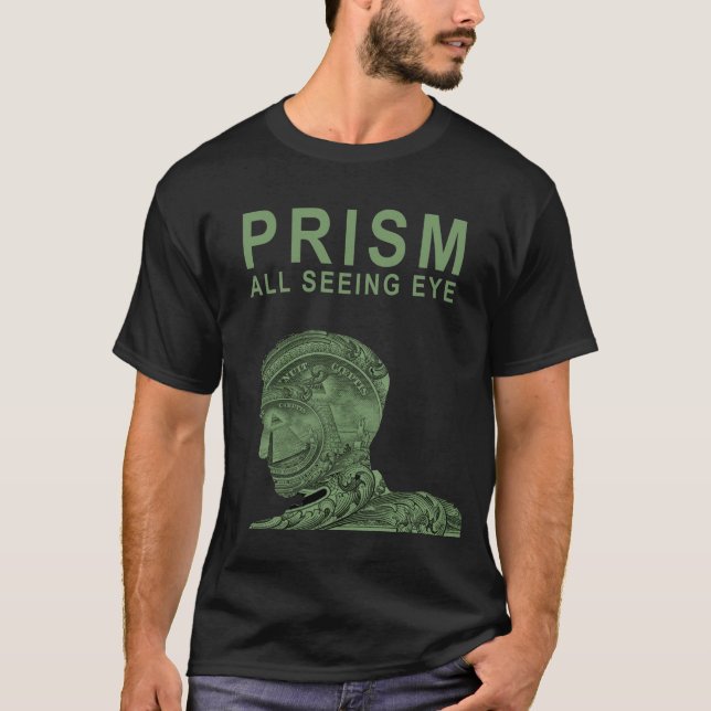 T-shirt PRISME - tout l'oeil voyant - vert (Devant)