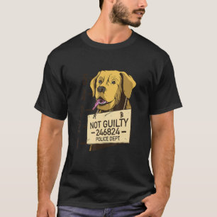 T-shirt Prison de Mugshot pour chien non coupable