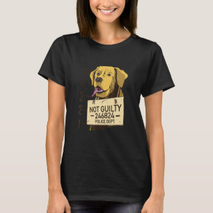 T-shirt Prison de Mugshot pour chien non coupable