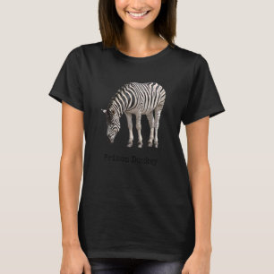 T-shirt Prison Donkey Zebra faux nom animal plaisanter