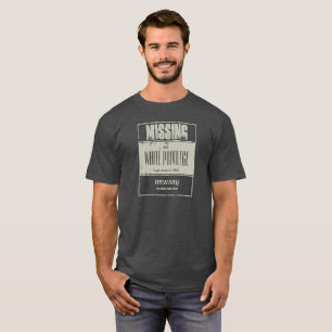 T-shirt Privilège blanc absent